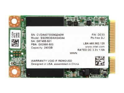 Intel 530 Series mSATA 240GB SATA III MLC Internal Solid State Drive (SSD) SSDMCEAW240A401 wholesale