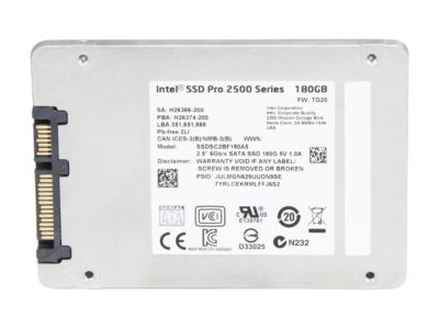 Intel Pro 2500 2.5" 180GB SATA III MLC Internal Solid State Drive (SSD) SSDSC2BF180H501 wholesale