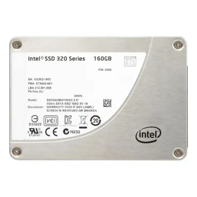 Intel 320 Series 2.5" 160GB SATA II MLC Internal Solid State Drive (SSD) SSDSA2BW160G3H (Recertified) wholesale