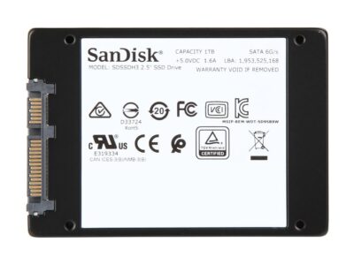 SanDisk Ultra 3D 2.5" 1TB SATA III 3D NAND Internal Solid State Drive (SSD) SDSSDH3-1T00-G25 wholesale