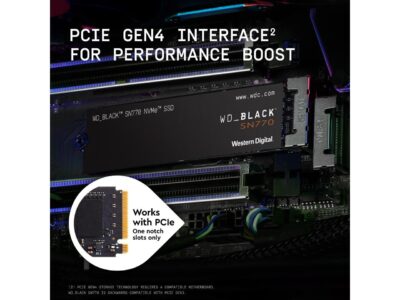 Western Digital WD_BLACK SN770 M.2 2280 500GB PCIe Gen4 16GT/s, up to 4 Lanes Internal Solid State Drive (SSD) WDS500G3X0E wholesale