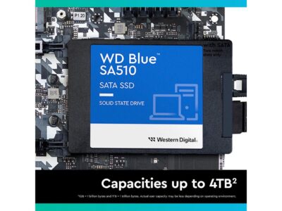 WD Blue 4TB SA510 2.5" Internal Solid State Drive SSD - WDS400T3B0A wholesale