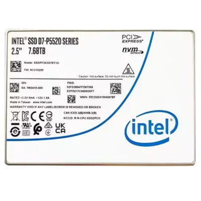 Intel Solidigm D7-P5520 15.36TB 3D NAND PCIe 4.0 x4 NVMe U.2 Internal Data Center SSD wholesale