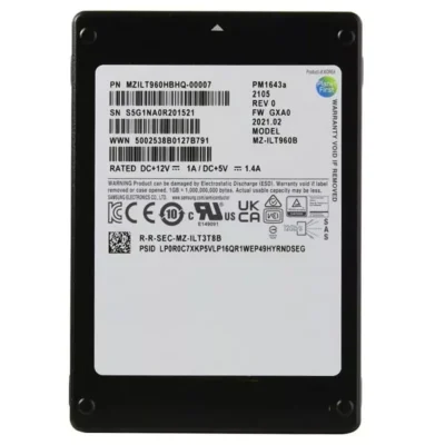 Samsung PM1643a 960GB SAS 12Gb/s 2.5" Enterprise Server SSD - MZILT960HBHQ-00007 wholesale