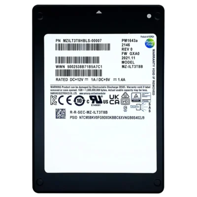 MZILT3T8HBLS-00AHI_UB Samsung PM1643A MZ-ILT3T8B 2.5" 3.84TB SAS 12GB/S SSD Drive MZILT3T8HBLS-00AHI SSD - Solid State Drives wholesale