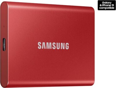 Samsung T7 Portable SSD - 2 TB - USB 3.2 Gen.2 Externe SSD Metallic Red (MU-PC2T0R/WW) wholesale