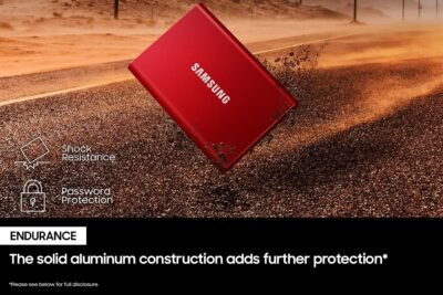 Samsung T7 Portable SSD - 2 TB - USB 3.2 Gen.2 Externe SSD Metallic Red (MU-PC2T0R/WW) wholesale