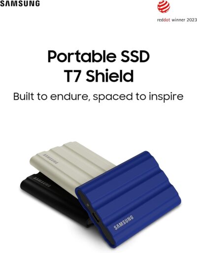 SAMSUNG MU-PE1T0R/WW Portable SSD T7 Shield 1TB Blue - Image 2
