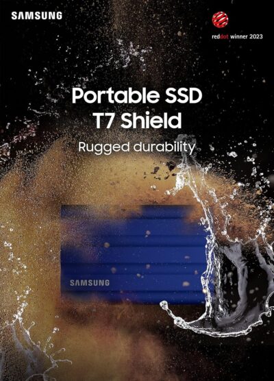 Samsung T7 Shield 4TB, Portable SSD, Upto 1050MB/s, USB 3.2 Gen2, Rugged, IP65 Water & Dust Resistant, for Photographers, Content Creators and Gaming, External Solid State Drive (MU-PE4T0S/WW) Black wholesale