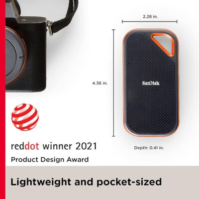 SanDisk 4TB Extreme PRO Portable SSD - Up to 2000MB/s - USB-C, USB 3.2 Gen 2x2, IP65 Water and Dust Resistance, Updated Firmware - External Solid State Drive - SDSSDE81-4T00-G25 wholesale