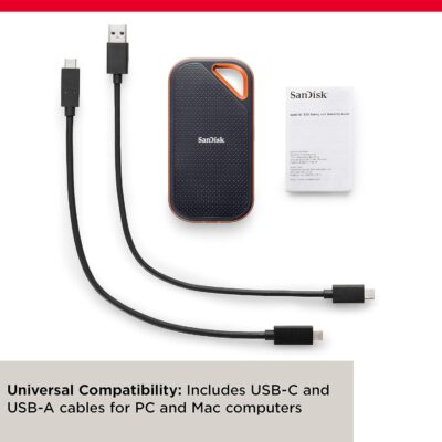 SanDisk 4TB Extreme PRO Portable SSD - Up to 2000MB/s - USB-C, USB 3.2 Gen 2x2, IP65 Water and Dust Resistance, Updated Firmware - External Solid State Drive - SDSSDE81-4T00-G25 wholesale