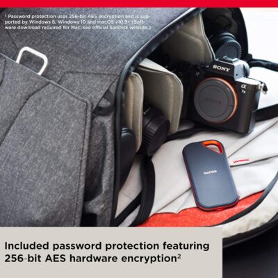 SanDisk 4TB Extreme PRO Portable SSD - Up to 2000MB/s - USB-C, USB 3.2 Gen 2x2, IP65 Water and Dust Resistance, Updated Firmware - External Solid State Drive - SDSSDE81-4T00-G25 wholesale