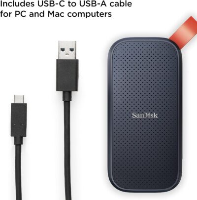 SanDisk 1TB Portable SSD - Up to 520MB/s, USB-C, USB 3.2 Gen 2 - SDSSDE30-1T00-G25 wholesale