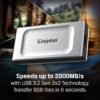 Kingston XS2000 2TB High Performance Portable SSD with USB-C | Pocket-sized | USB 3.2 Gen 2x2 | External Solid State Drive | Up to 2000MB/s | SXS2000/2000G wholesale