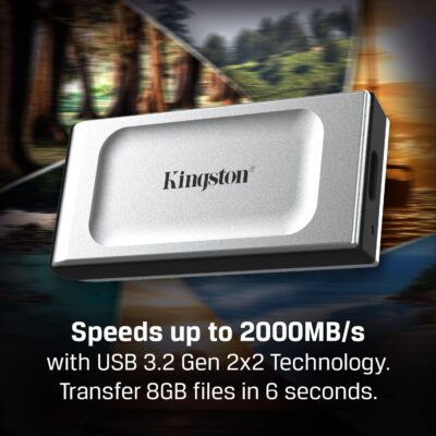 Kingston XS2000 2TB High Performance Portable SSD with USB-C | Pocket-sized | USB 3.2 Gen 2x2 | External Solid State Drive | Up to 2000MB/s | SXS2000/2000G wholesale