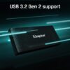 Kingston XS2000 2TB High Performance Portable SSD with USB-C | Pocket-sized | USB 3.2 Gen 2x2 | External Solid State Drive | Up to 2000MB/s | SXS2000/2000G wholesale