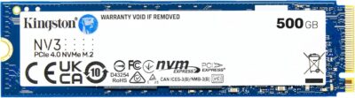 Kingston NV3 500GB M.2 2280 NVMe SSD | PCIe 4.0 Gen 4x4 | Up to 5000 MB/s | SNV3S/500G wholesale
