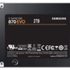 SAMSUNG 870 EVO Series 2.5" 2TB SATA III V-NAND 2.0 TB Internal Solid State Drive (SSD) MZ-77E2T0BW wholesale