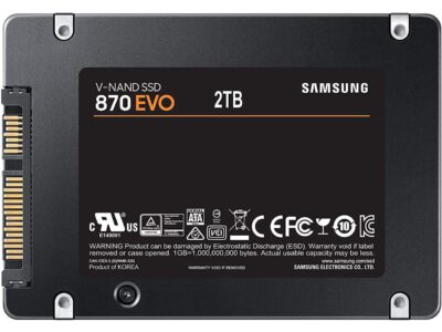 SAMSUNG 870 EVO Series 2.5" 2TB SATA III V-NAND 2.0 TB Internal Solid State Drive (SSD) MZ-77E2T0BW wholesale