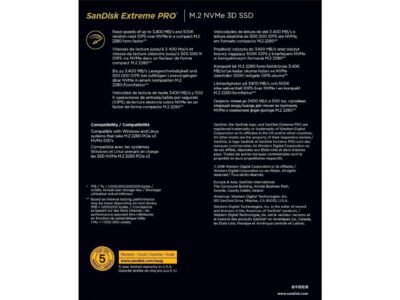 SanDisk Extreme PRO M.2 PCIe NVMe 3D 1TB Internal Solid State Drive (SDSSDXPM2-1T00-G25) wholesale