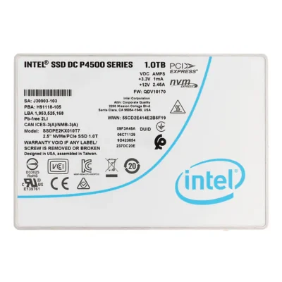 Intel DC P4500 1TB PCIe Gen3 x4  NVMe U.2 2.5" Enterprise SSD  SSDPE2KX010T7P1 wholesale