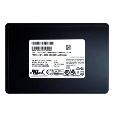 Samsung PM893 7.68TB SATA 6Gb/s 2.5" Enterprise SSD MZ7L37T6HBLA-00A07 (MZ-7L37T60) wholesale