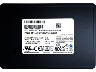 Samsung PM893 7.68TB SATA 6Gb/s 2.5" Enterprise SSD MZ7L37T6HBLA-00A07 (MZ-7L37T60) wholesale