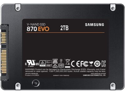 SAMSUNG 870 EVO Series 2.5" 2TB SATA III V-NAND 2.0 TB Internal Solid State Drive (SSD) MZ-77E2T0BW wholesale