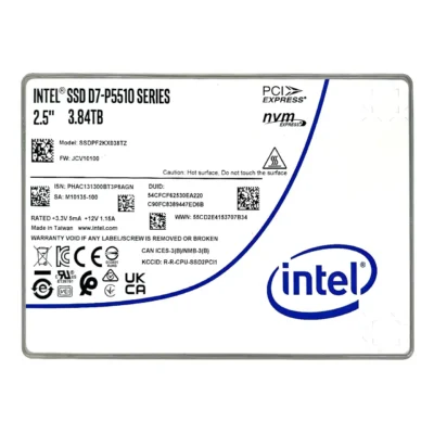 SSDPF2KX038TZ Intel D7-P5510 Series 3.84TB U.2 PCIe NVMe 2.5" Internal SSD wholesale