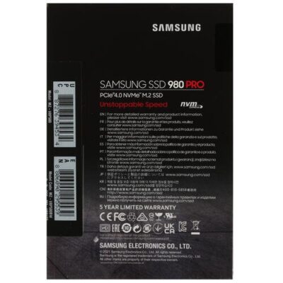 SAMSUNG 980 PRO M.2 2280 500GB PCI-Express Gen 4.0 x4, NVMe 1.3c V-NAND 3-bit MLC Internal Solid State Drive (SSD) MZ-V8P500BW wholesale