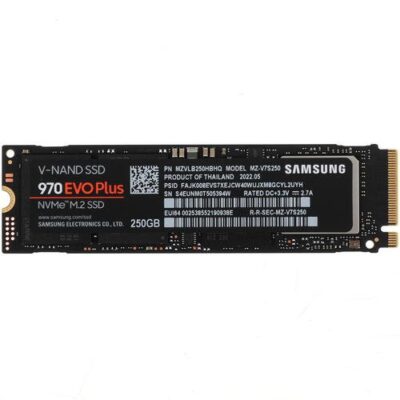 SAMSUNG 970 EVO PLUS M.2 2280 250GB PCIe Gen 3.0 x4, NVMe 1.3 V-NAND 3-bit MLC Internal Solid State Drive (SSD) MZ-V7S250BW - Image 3