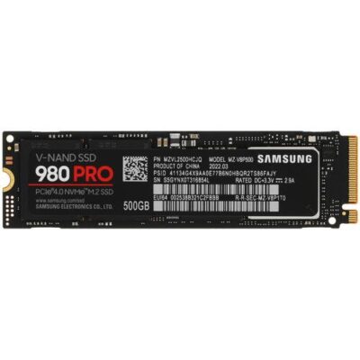 SAMSUNG 980 PRO M.2 2280 500GB PCI-Express Gen 4.0 x4, NVMe 1.3c V-NAND 3-bit MLC Internal Solid State Drive (SSD) MZ-V8P500BW wholesale