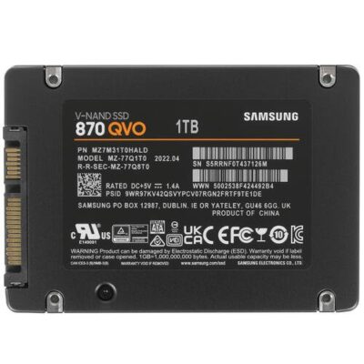 SamSung 870QVO 1TB 2.5" 7mm SATA 3.0 6Gbs MZ-77Q1T0BW wholesale
