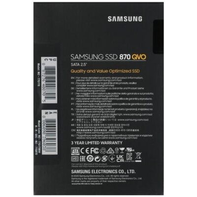 SamSung 870QVO 1TB 2.5" 7mm SATA 3.0 6Gbs MZ-77Q1T0BW wholesale