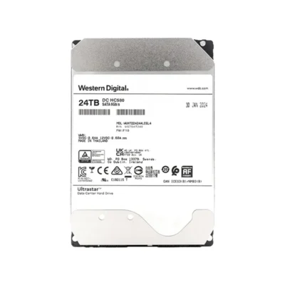 WD Ultrastar DC HC580 24TB Enterprise HDD - SATA 6Gb/s, 7200RPM, 512MB Cache | Helium-Sealed, CMR, 2.5M MTBF for Server & Data Center wholesale