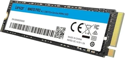 Lexar LNM610P001T-RNNNG Internal SSD 1TB NM610 Pro M.2 2280 PCIe Gen3 x 4 NVMe Maximum Read 3300MB/s Write 2600MB/s wholesale
