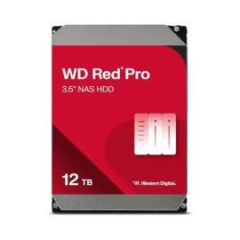 Western Digital 12TB WD Red Pro NAS Internal Hard Drive HDD - 7200 RPM, SATA 6 Gb/s, CMR, 512 MB Cache, 3.5" - WD122KFBX