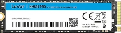 Lexar NM610PRO 500GB SSD NVME 1.4 PCIe Gen3x4 M.2 2280 Internal SSD Up to 3300 wholesale