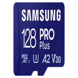 Samsung PRO Plus 128GB MicroSDC UHS-I U3 V30 A2 MB-MD128SB/WW Memory Card (including SD adapter)