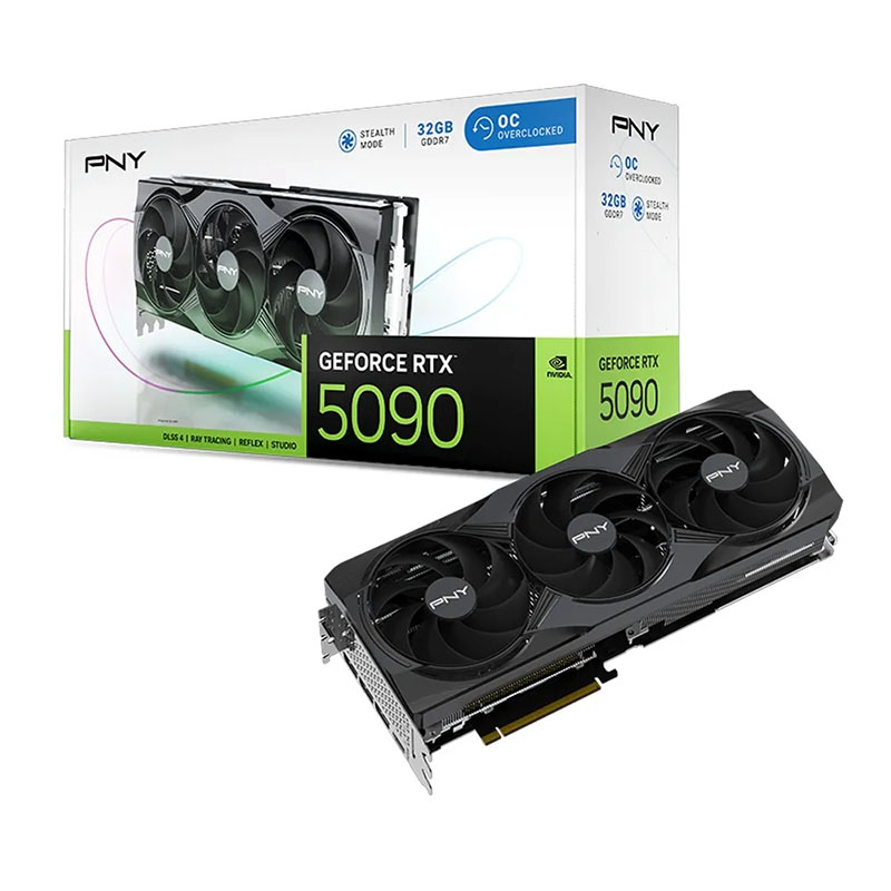 PNY GeForce RTX 5090 Overclocked Triple Fan 32GB GDDR7 (VCG509032TFXPB1-O)