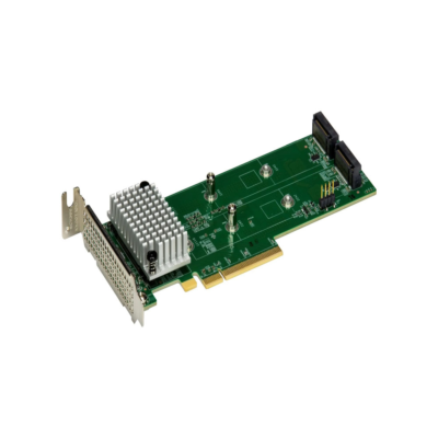 Supermicro AOC SLG4-2H8M2 Storage Array Card M.2 Dual Slot RAID 0 1 Control Card wholesale Supermicro AOC SLG4-2H8M2 Storage Array Card M.2 Dual Slot RAID 0 1 Control Card wholesale