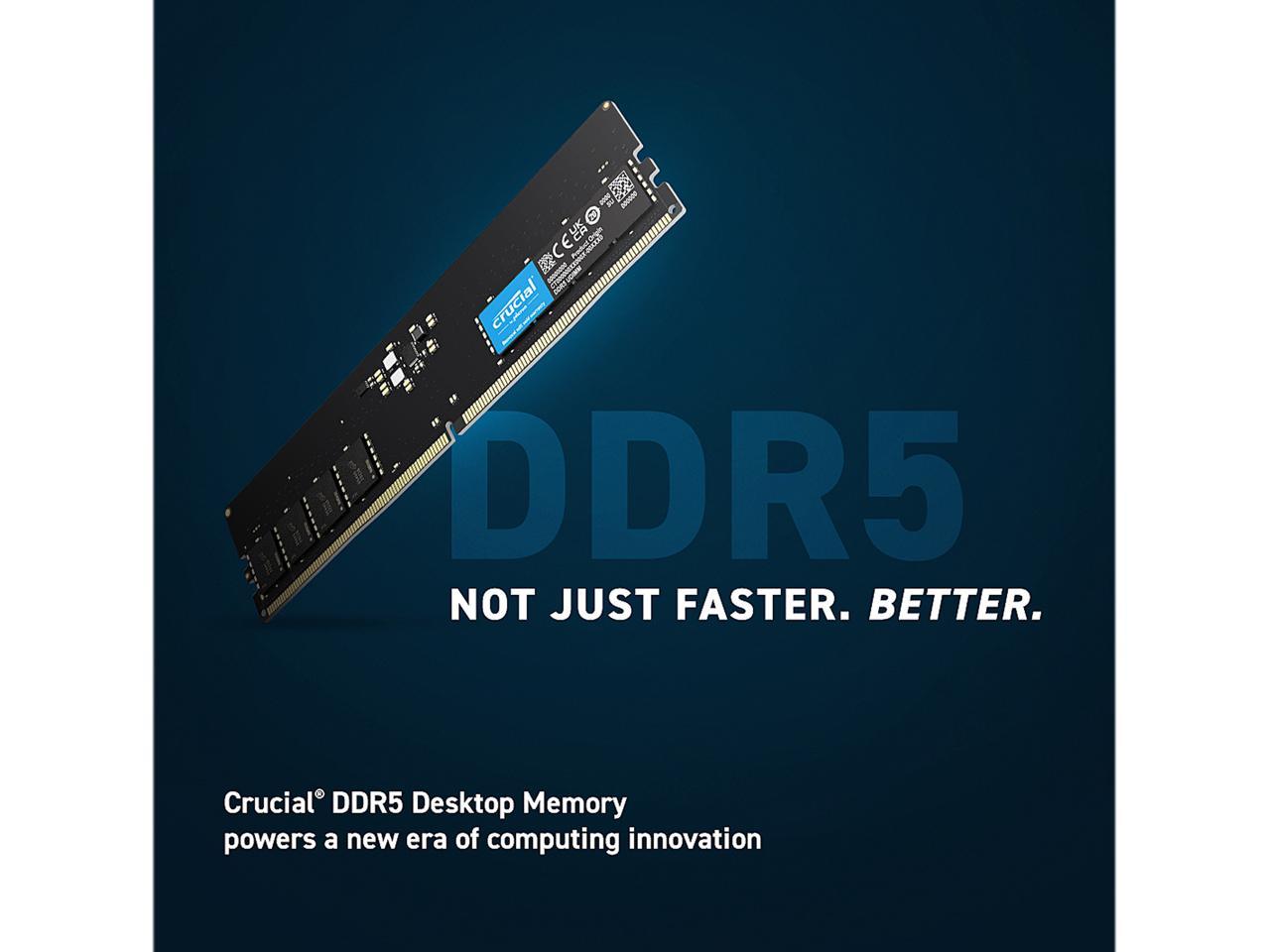 Crucial 32GB 288-Pin PC RAM DDR5 4800 (PC5 38400) Desktop Memory Model CT32G48C40U5 - Image 6