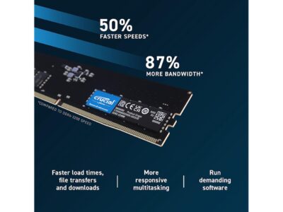 Crucial 32GB 288-Pin PC RAM DDR5 4800 (PC5 38400) Desktop Memory Model CT32G48C40U5 wholesale