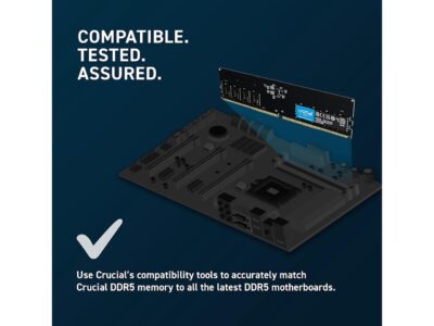 Crucial 32GB 288-Pin PC RAM DDR5 4800 (PC5 38400) Desktop Memory Model CT32G48C40U5 wholesale