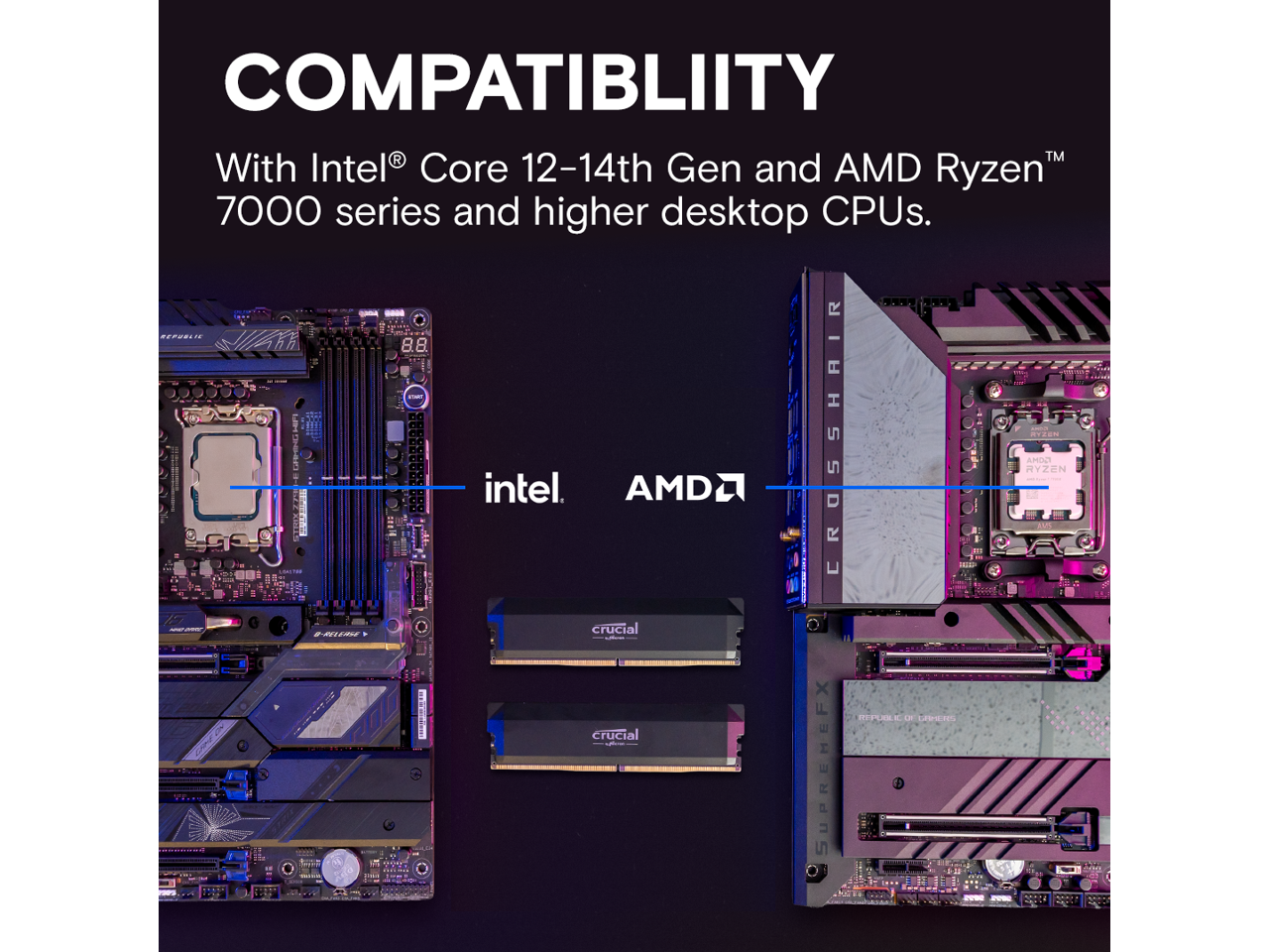 Crucial Pro Overclocking 32GB (2 x 16GB) DDR5 6000 (PC5 48000) Desktop Memory Model CP2K16G60C36U5B - Image 7
