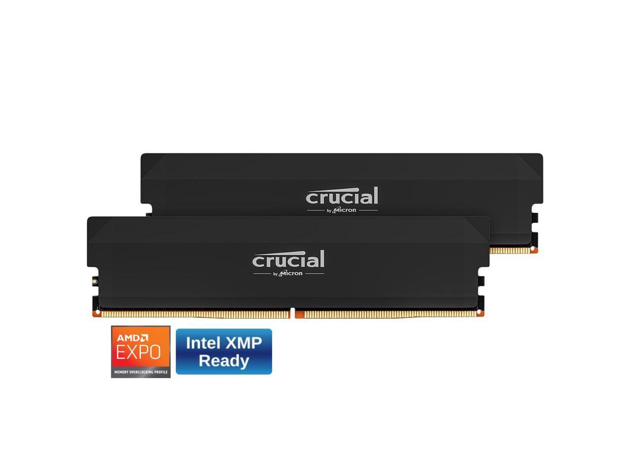 Crucial Pro Overclocking 32GB (2 x 16GB) DDR5 6000 (PC5 48000) Desktop Memory Model CP2K16G60C36U5B - Image 2