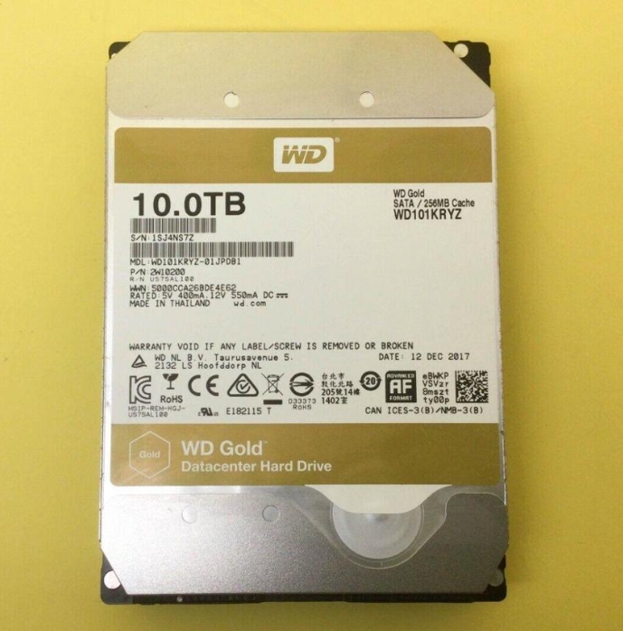 WD Gold WD101KRYZ 10TB SATA 6Gbps 7.2K 256MB 3.5in ENT HDD - Image 3