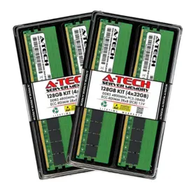 128GB RAM for Dell PowerEdge T560, R660, R660xs, R6615, R6625, R760, R760xa, R760xd2, R760xs, R7615, R7625, R860, R960 | DDR5 4800MHz EC8 RDIMM PC5-38400 2Rx8 ECC Registered Server Memory Kit