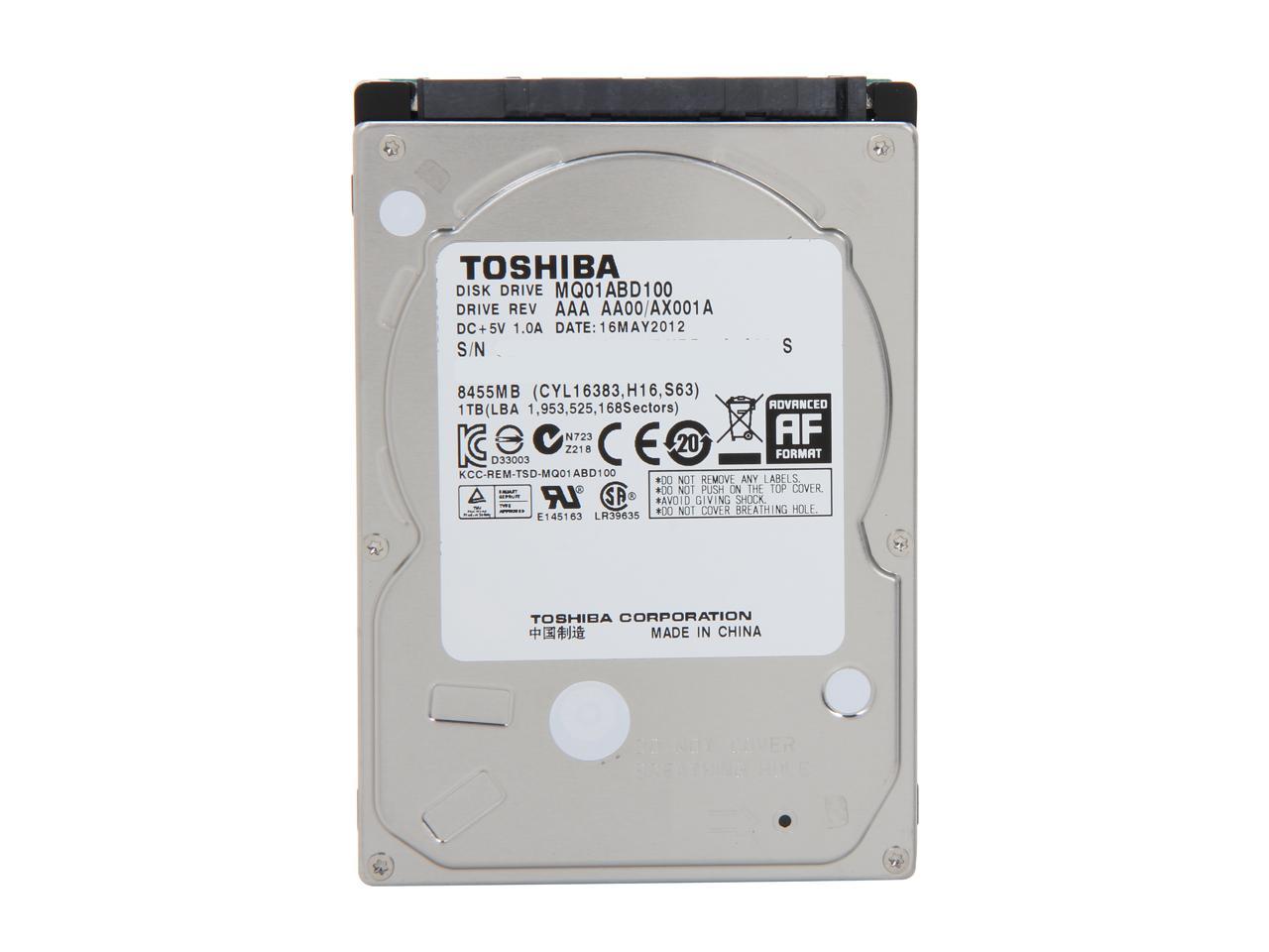 Toshiba 1TB 5400RPM SATA3/SATA 6.0 GB/s 8MB Notebook Hard Drive (2.5 inch)- MQ01ABD100 (MQ01ABD100/HDKBB96) - Image 2