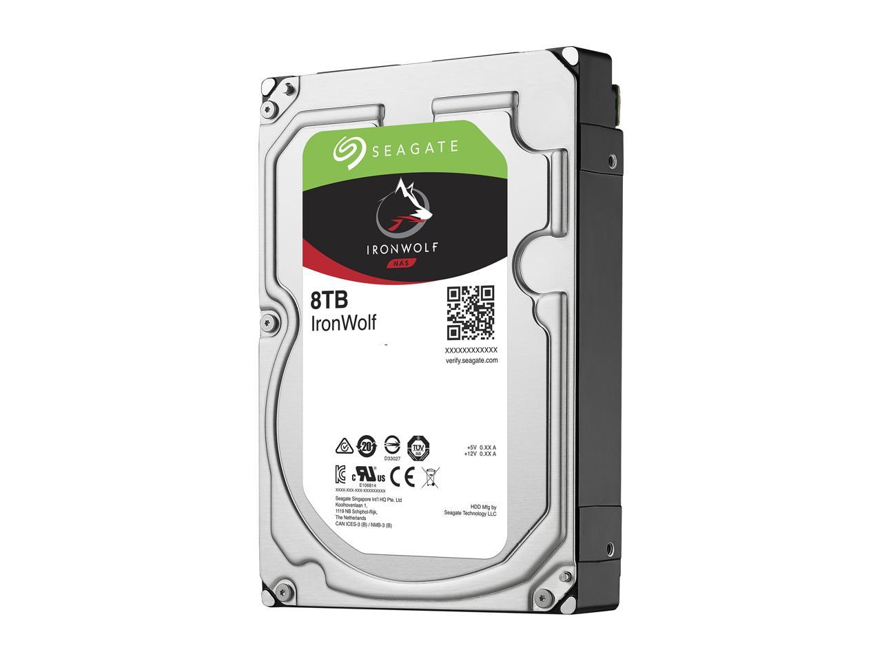 Seagate IronWolf 8TB NAS Hard Drive 7200 RPM 256MB Cache SATA 6.0Gb/s CMR 3.5" Internal HDD for RAID Network Attached Storage ST8000VN0022 - Image 3